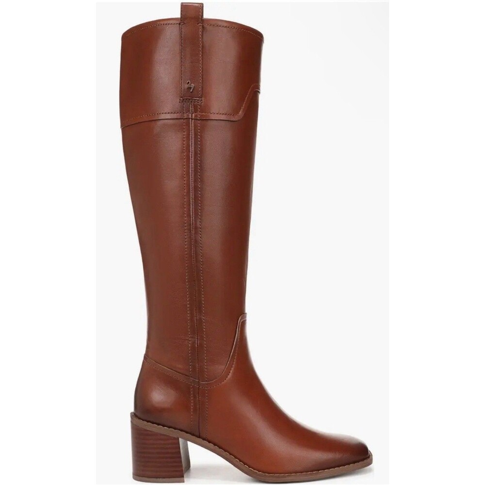 27 Edit Naturalizer Emmie Women's 12 Wide Calf Boots In Cider Spice Brown New - Picture 4 of 9